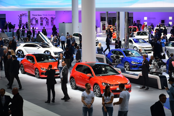 Volkswagen exposition on the motor show in Frankfurt