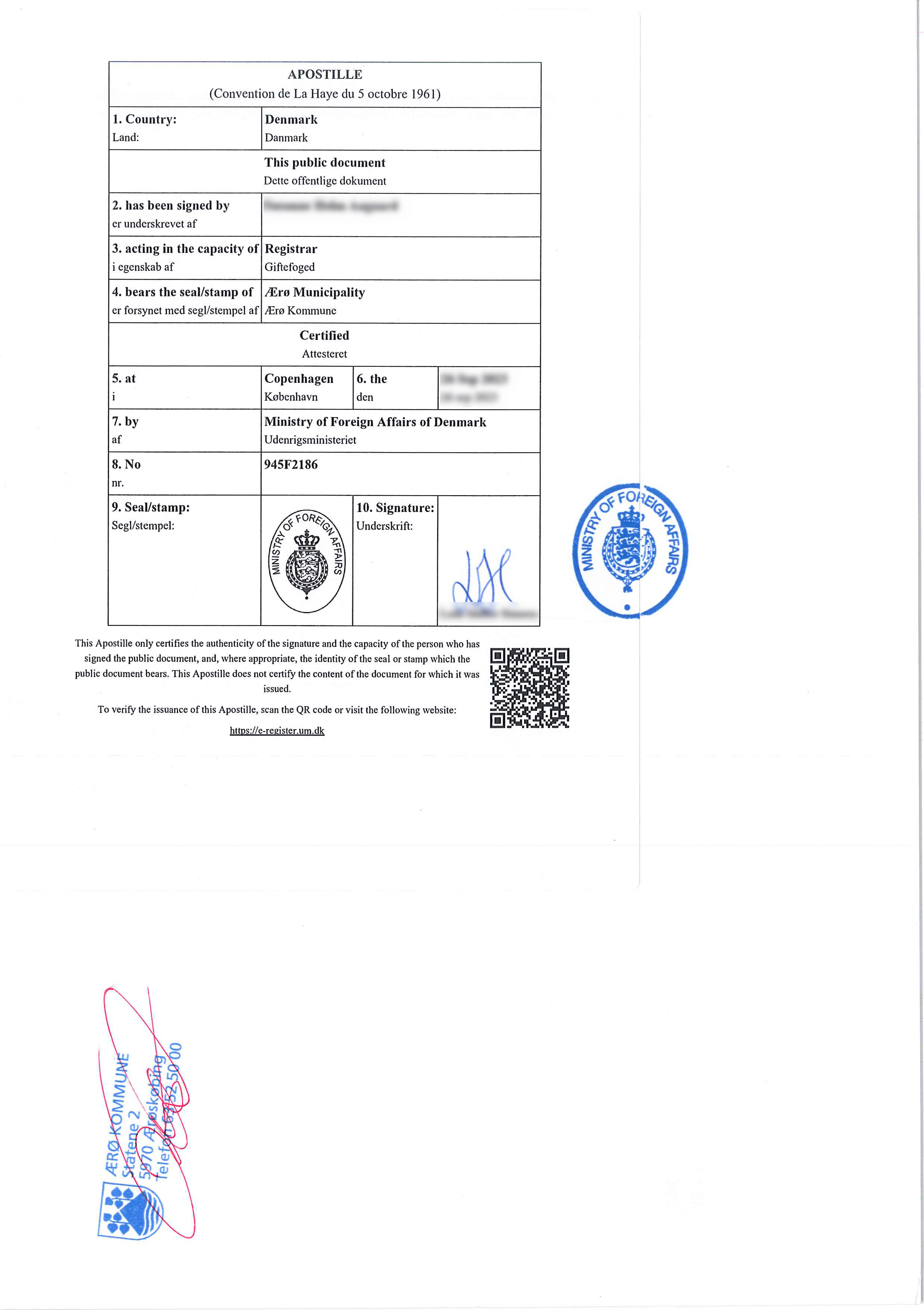 Danish Marriage Certificate Backpage Apostille Legalisation 2024 1